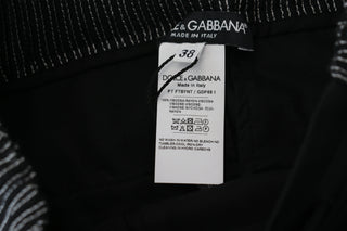 Schwarze Hose aus Baumwolle in geradem Schnitt