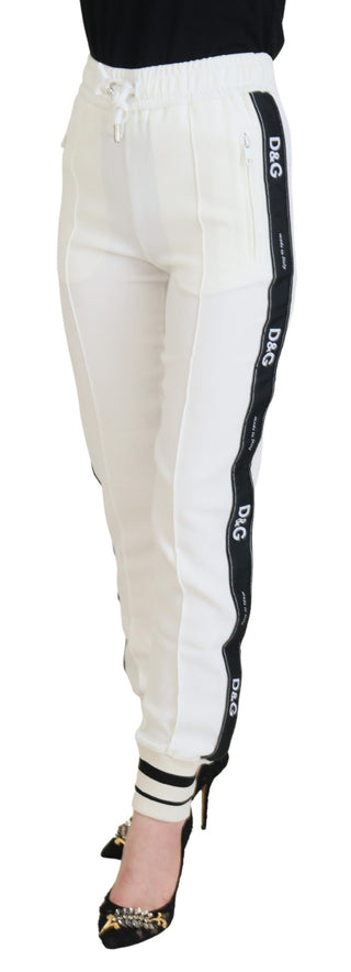 Weiße DG-Logo-Sweatpants