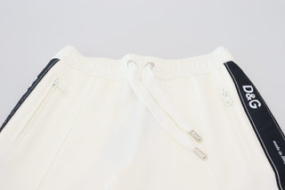 Weiße DG-Logo-Sweatpants
