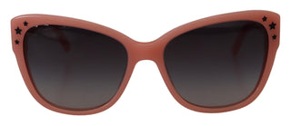 Gafas de sol rosas DG4124 con montura de acetato y estrellas decorativas