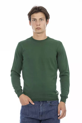 Suéter verde de algodón para hombre