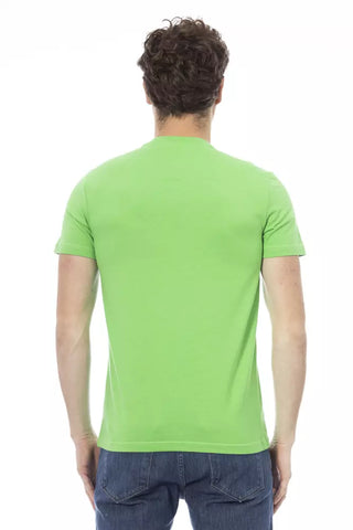 Grünes Baumwoll-Herren-T-Shirt