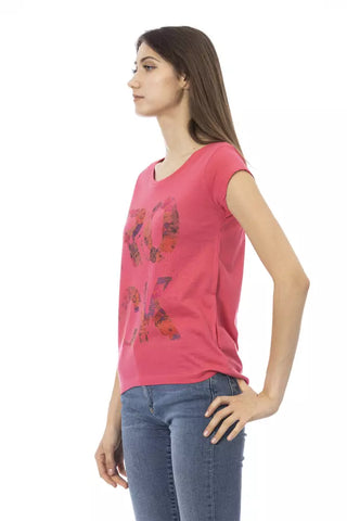 Mehrfarbiges Baumwoll-T-Shirt für Damen