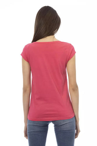 Mehrfarbiges Baumwoll-T-Shirt für Damen