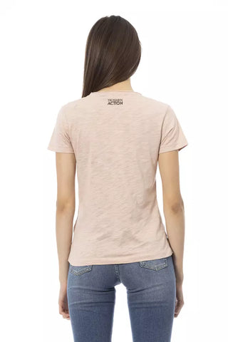Mehrfarbiges Baumwoll-T-Shirt für Damen
