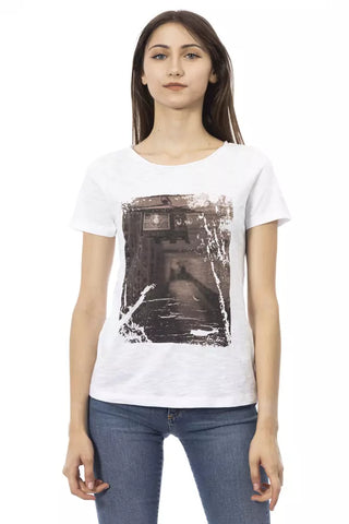 Weiße Baumwoll-Tops & T-Shirts