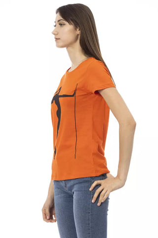 Oranges Baumwoll-T-Shirt für Damen