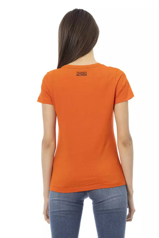 Oranges Baumwoll-T-Shirt für Damen