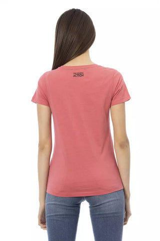 Mehrfarbiges Baumwoll-T-Shirt für Damen