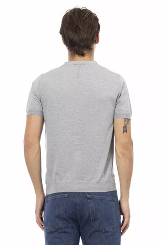 Suéter gris de algodón para hombre