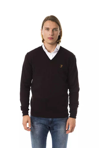 Herrenpullover aus brauner Merinowolle