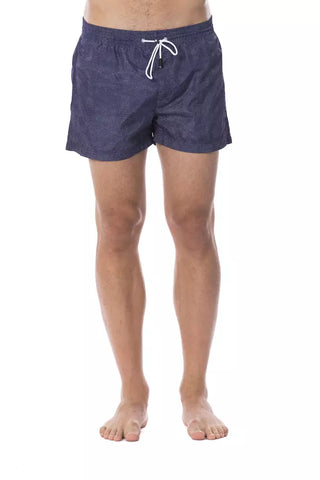 Blauer Polyester Badehose für Herren