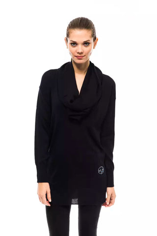 Damenpullover aus blauer Wolle