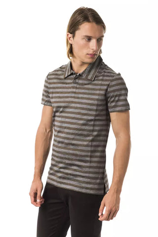 Graues Baumwoll-Herren-Polohemd