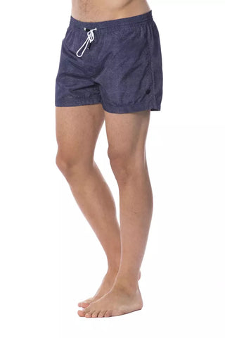 Blauer Polyester Badehose für Herren