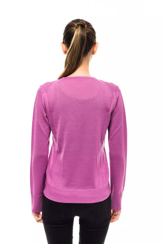 Mehrfarbiger Wollpullover für Damen