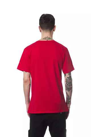 Camiseta de algodón roja para hombre