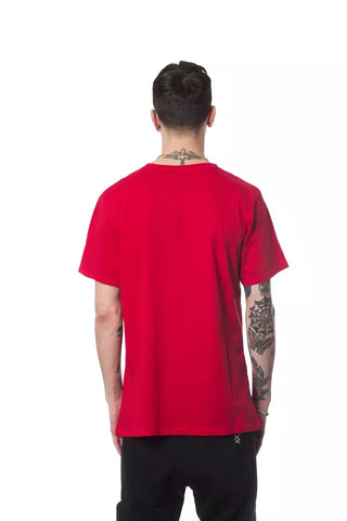Camiseta de algodón roja para hombre
