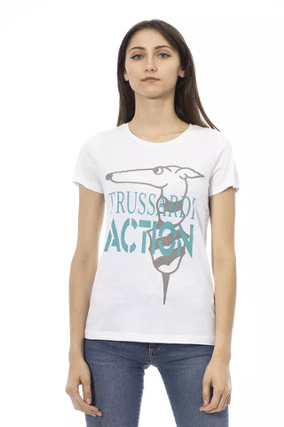Weiße Baumwoll-Tops & T-Shirts