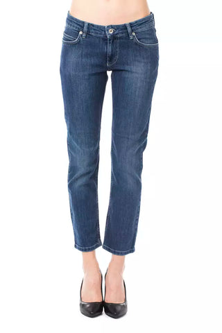 Hellblaue Baumwoll-Damenjeans