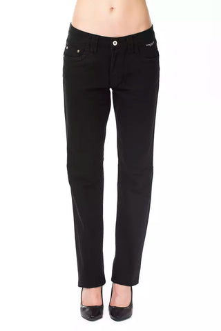 Schwarze Baumwollhose für Damen
