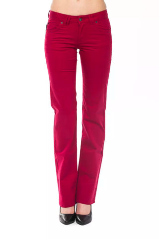 Rote Damen Baumwollhose