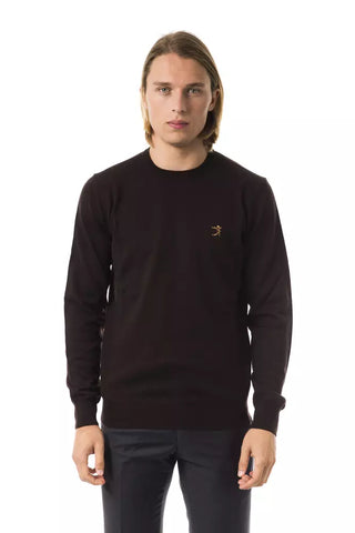 Herrenpullover aus brauner Merinowolle