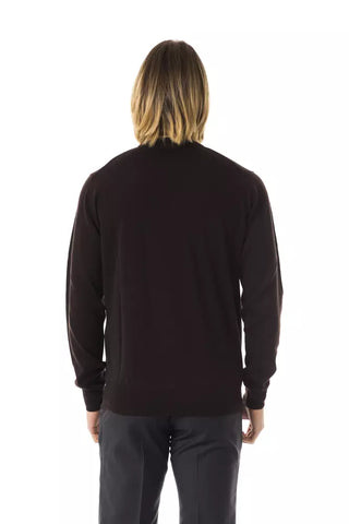 Suéter de Lana Merino Marrón para Hombre
