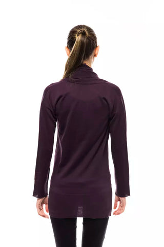 Lila Wollpullover für Damen