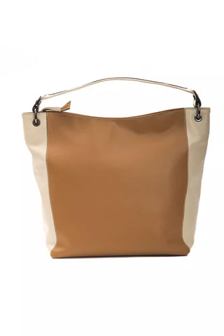 Braune Damen-Schultertasche aus Leder