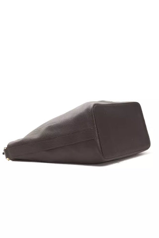 Braune Damen-Schultertasche aus Leder