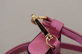 Pink Schwarz Lederarmband Gold Metall-Logo Airpods Hülle