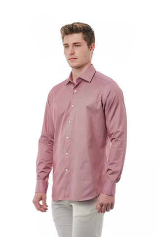 Camisa de algodón para hombre en rojo