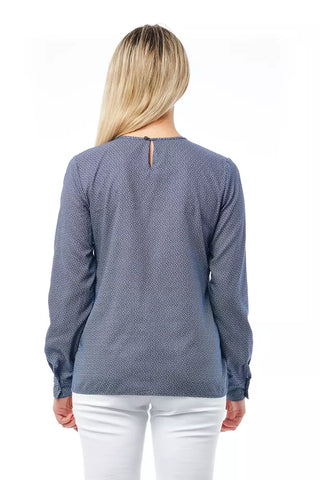 Blaues Baumwollhemd für Damen