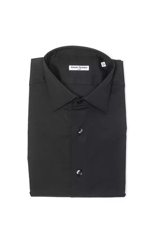 Grey Cotton Men Shirt