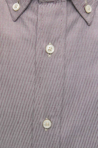 Camisa de algodón beige para hombres
