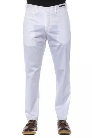 Pantalón de algodón blanco para hombre