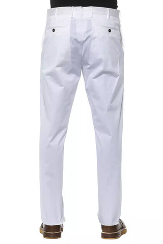 Pantalón de algodón blanco para hombre