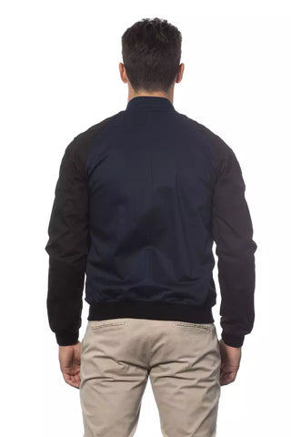Blaue Baumwoll-Herren-Bomberjacke