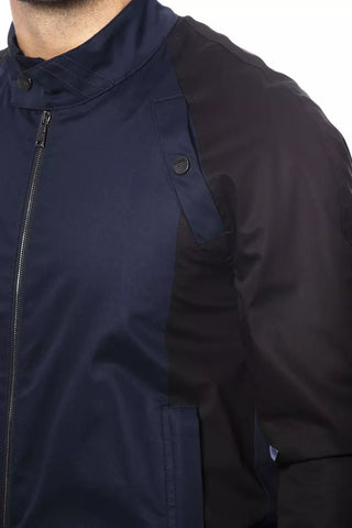 Blaue Baumwoll-Herren-Bomberjacke