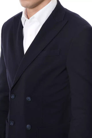 Blazer de Viscosa Azul para Hombre