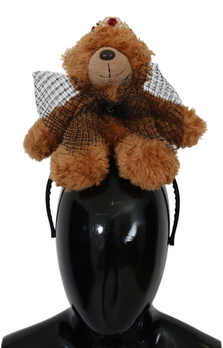 Teddybär Gold Kristall Krone Tiara Diadem Haarband