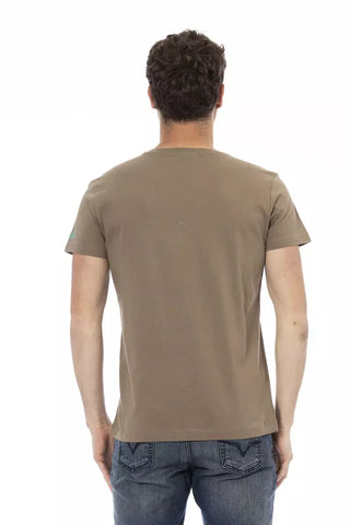 Braunes Baumwoll-Herren-T-Shirt