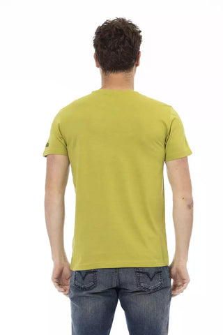 Grünes Baumwoll-Herren-T-Shirt