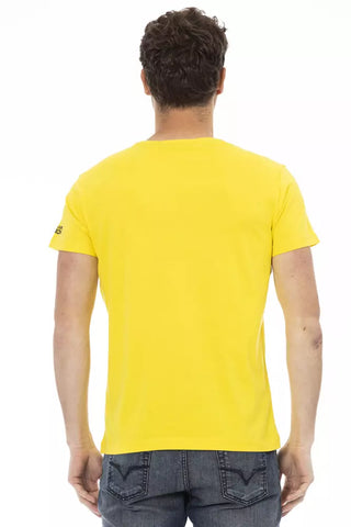 Gelbes Baumwoll-Herren-T-Shirt