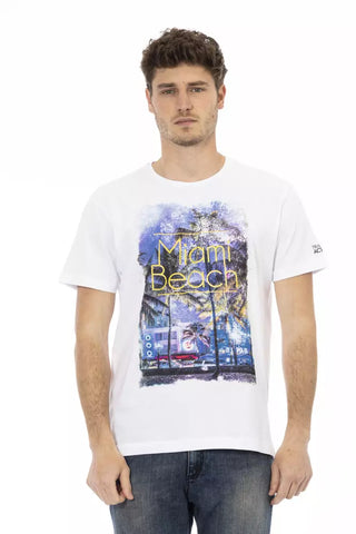 Weißes Baumwoll-Herren-T-Shirt