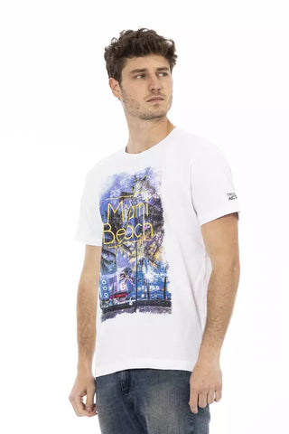 Weißes Baumwoll-Herren-T-Shirt