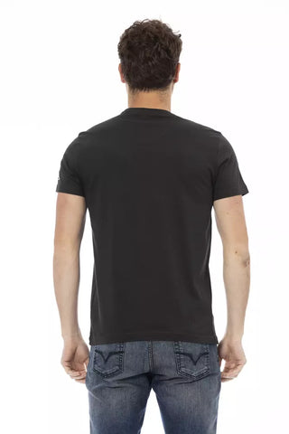 Herren-T-Shirt aus schwarzer Baumwolle