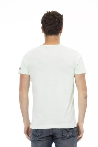 "Hellblaues Herren-T-Shirt aus Baumwolle"