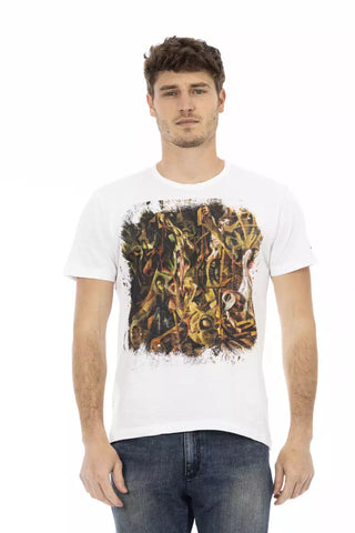 Weißes Herren-T-Shirt aus Baumwolle